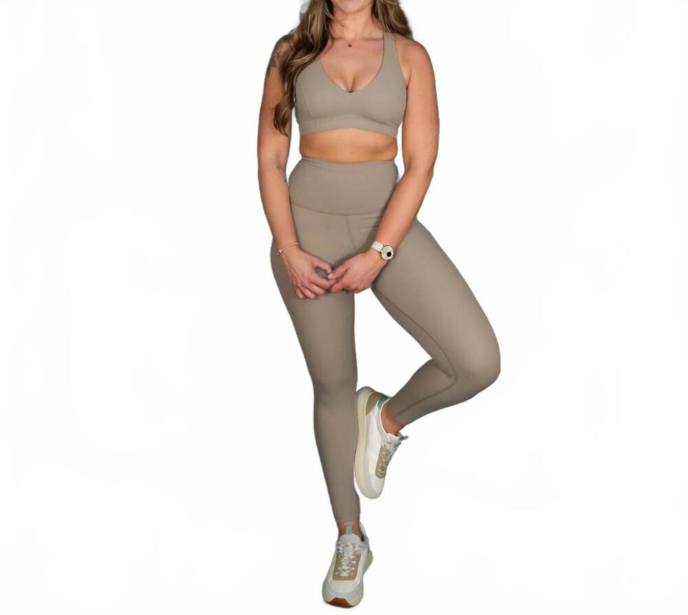 NEW SPLITS59 women's airweight super high waist legging in latte